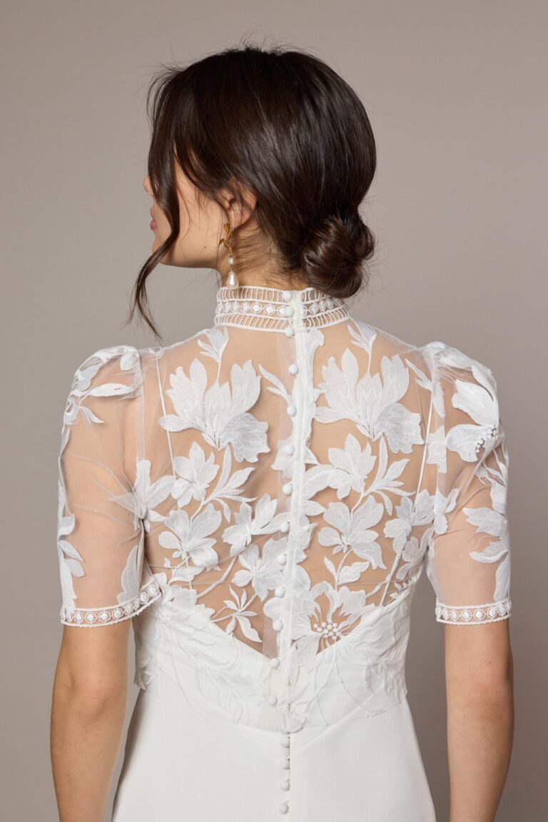 Bolero Nymphe Dentelle Manches Courtes Lambert Creations (1)