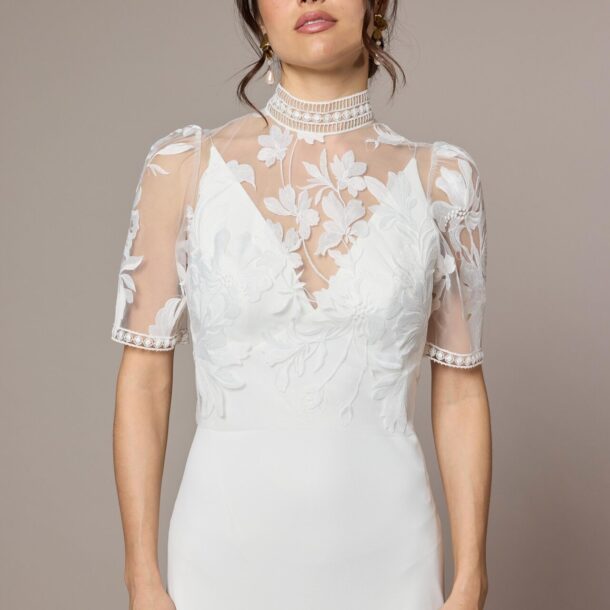 Bolero Nymphe Dentelle Manches Courtes Lambert Creations (2)