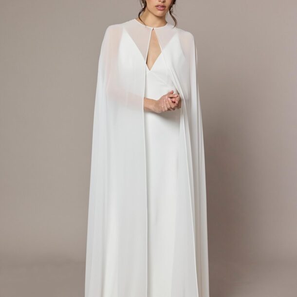 Cape Granit Mousseline Accessoire Mariee Lambert Creations (1)